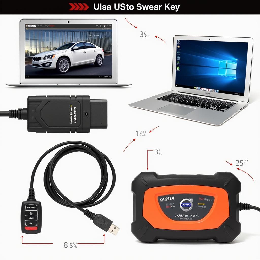 Professional tools for Volvo S60 key fob programming