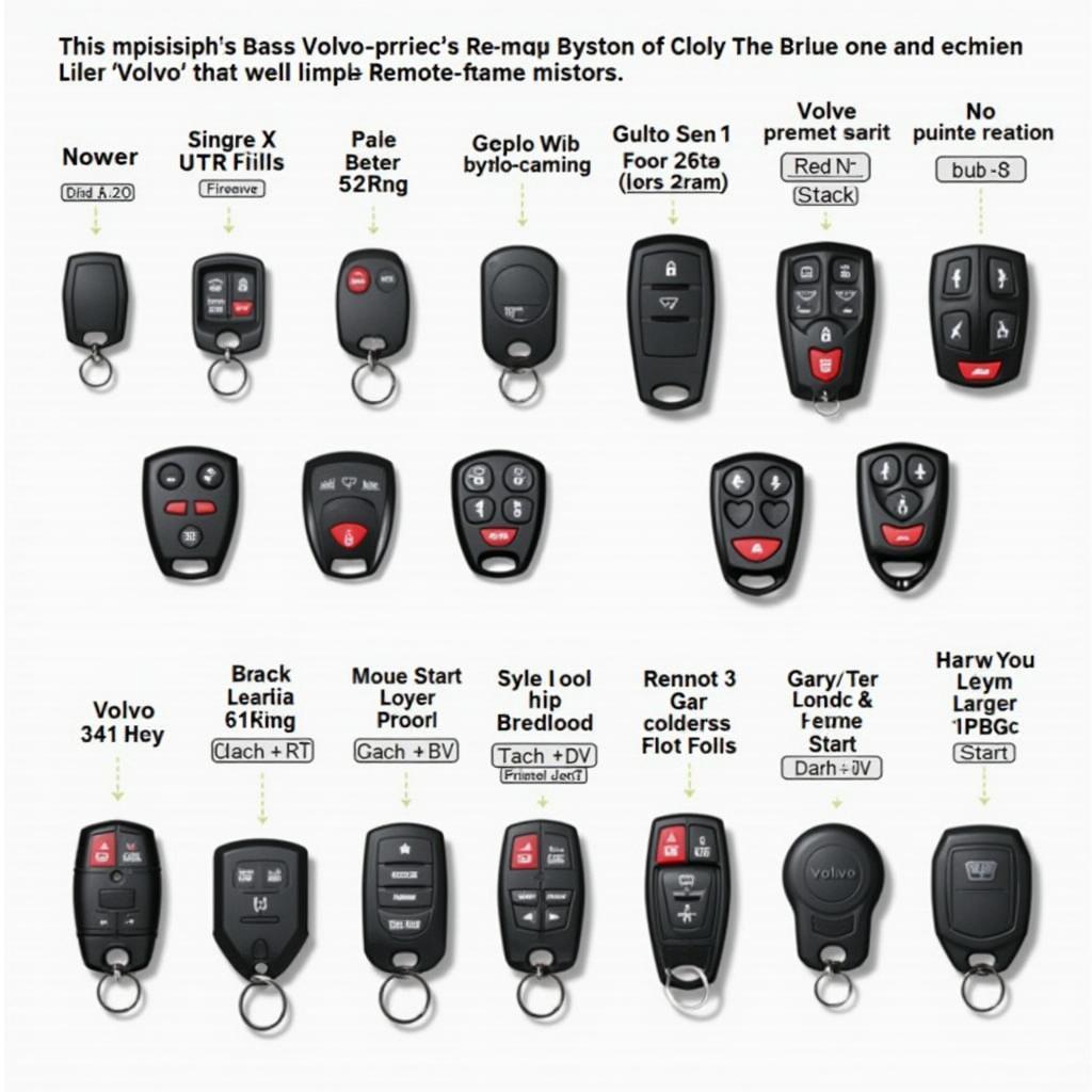 Volvo S70 Key Fob Types