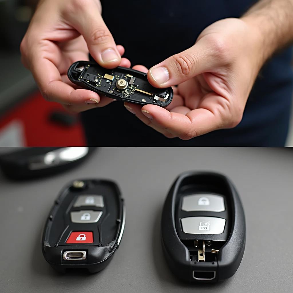 Replacing a Volvo V40 Key Fob Case