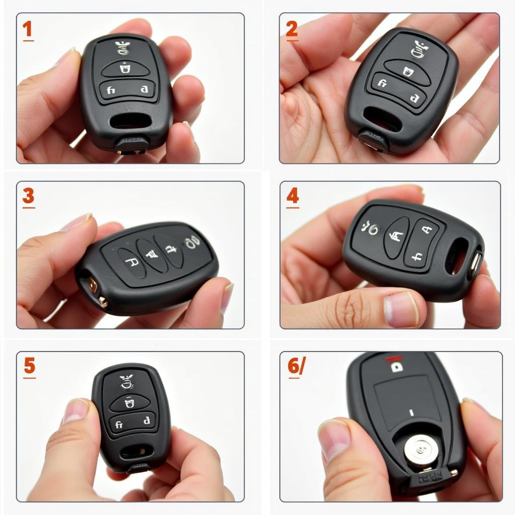 Replacing the battery in a Volvo V70 key fob