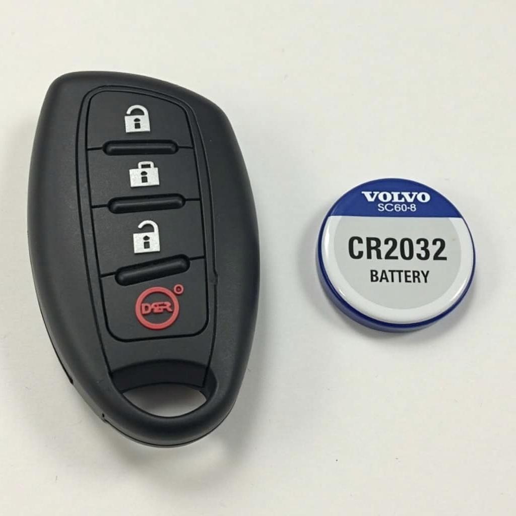 Volvo XC60 2015 Key Fob and CR2032 Battery