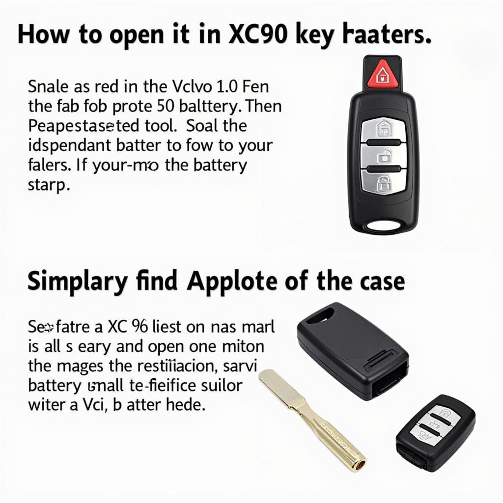 Replacing a Volvo XC90 key fob battery