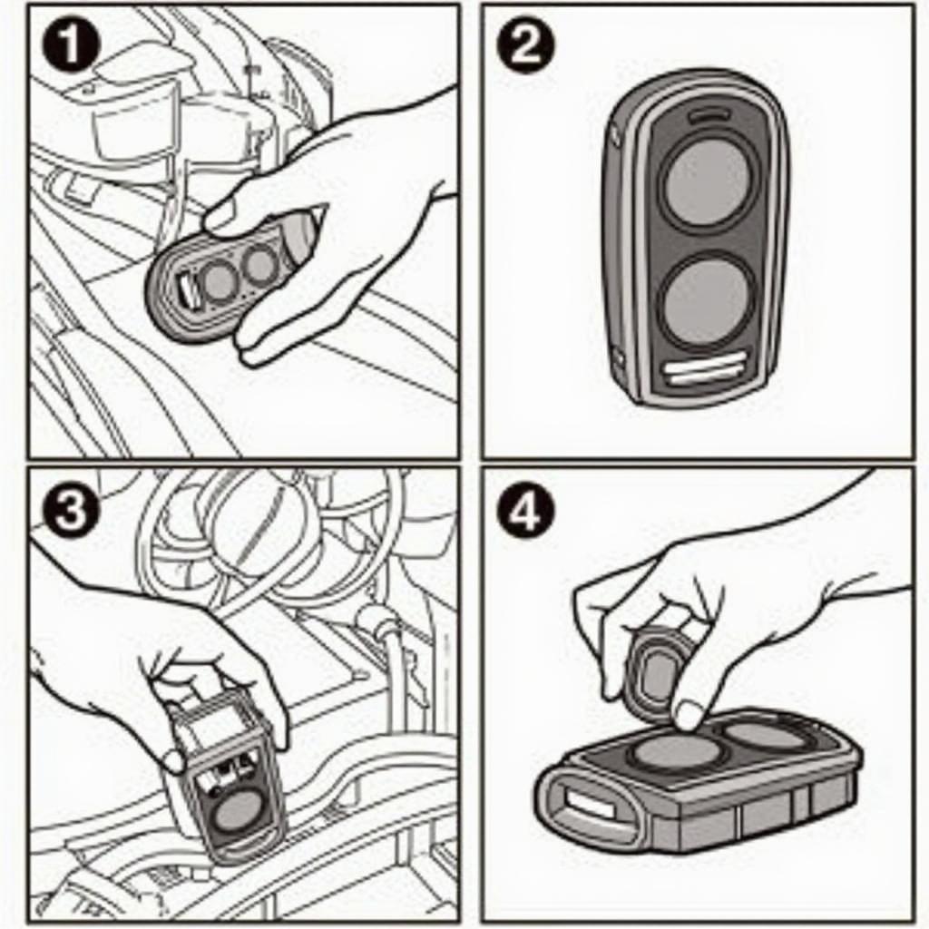 Replacing the Battery in a VW Cabrio Key Fob