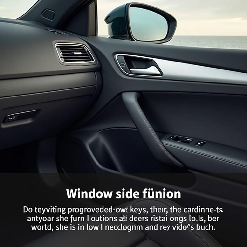 VW Eos driver's side door with window and mirror controls