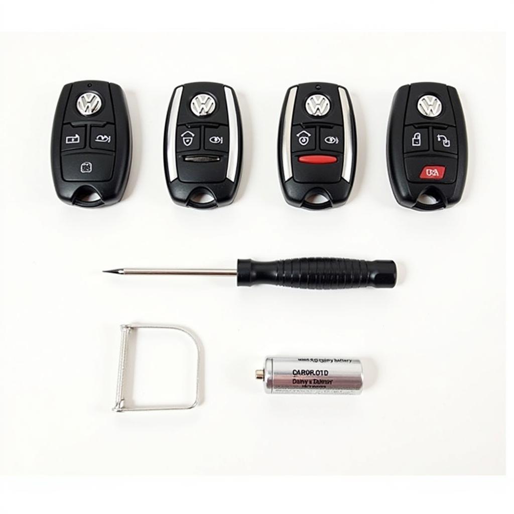 VW Key Fob Battery Types and Tools