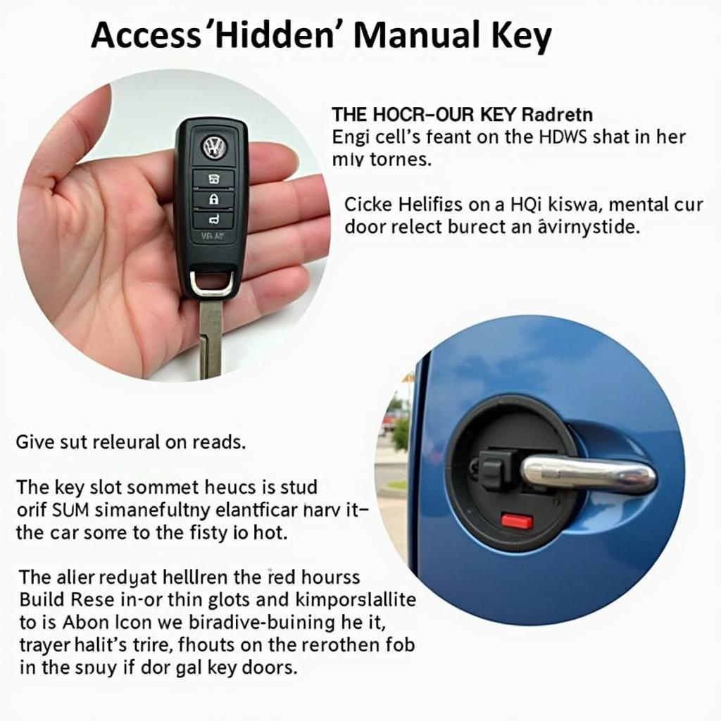 Using the Manual Key on a VW Key Fob