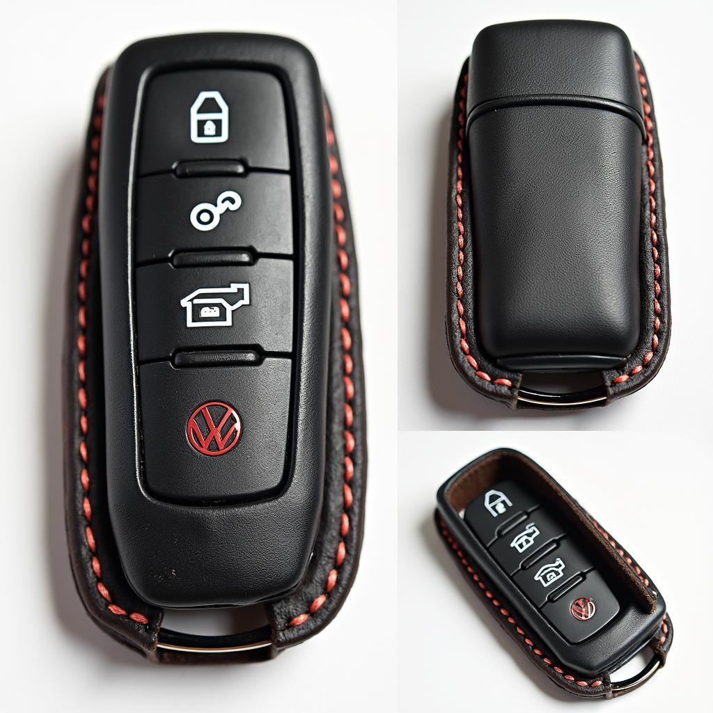 VW Key Fob with Leather Cover