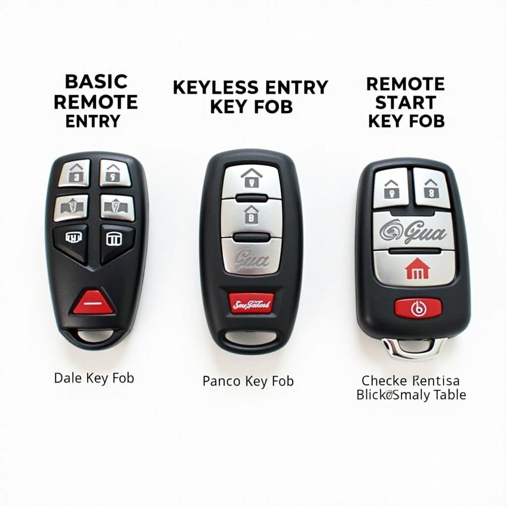 Types of Yukon Key Fobs