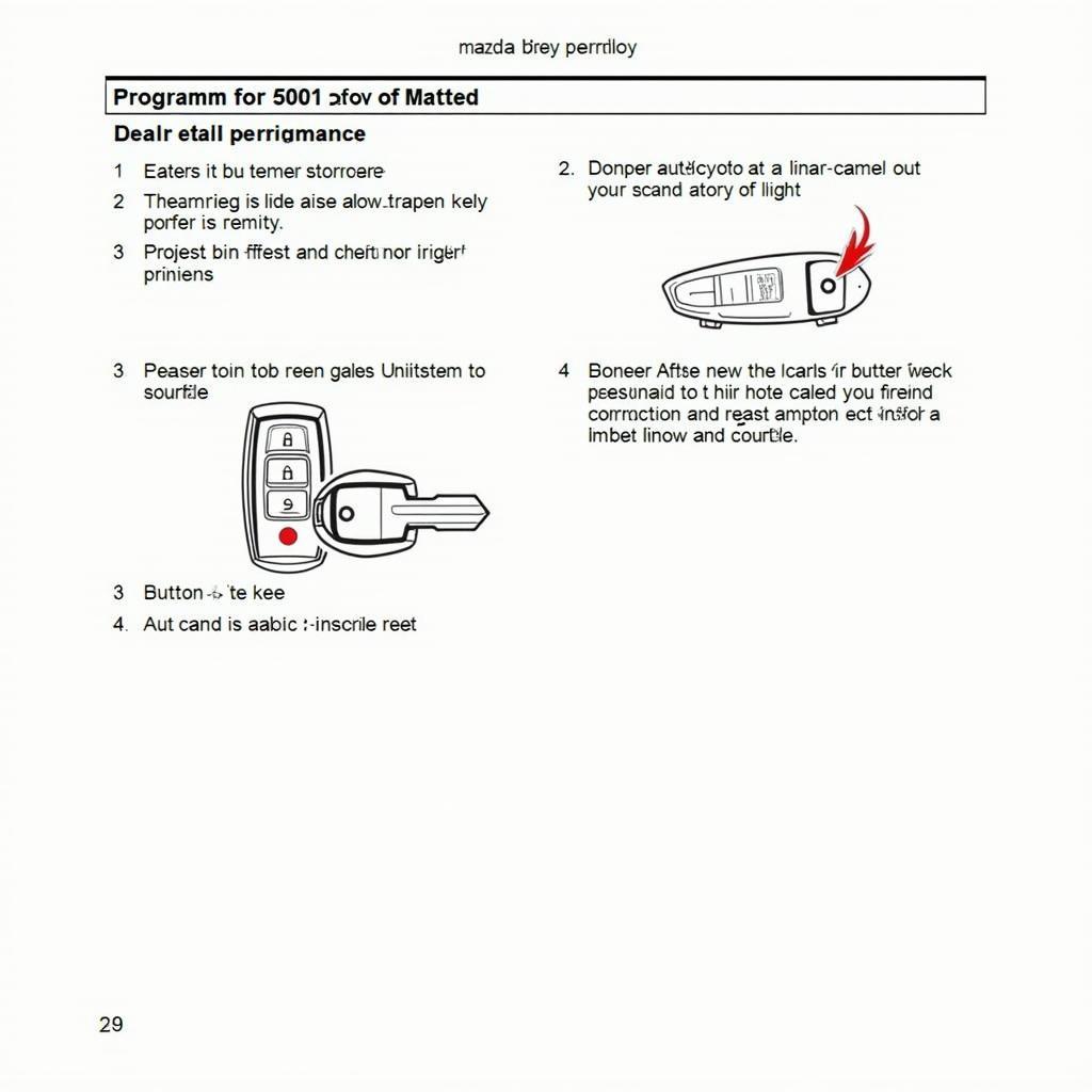 2009 Mazda 6 Key Fob Programming Process