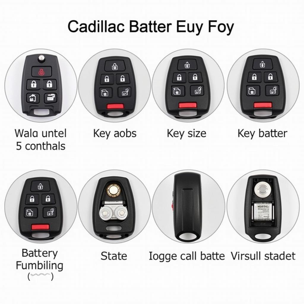 1992 Cadillac Key Fob Types and Battery Sizes