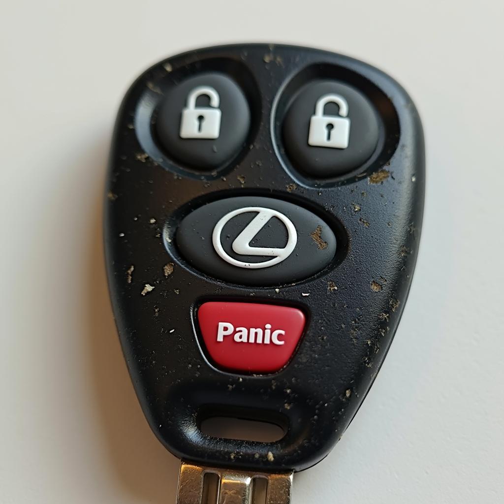 Close-up view of a 1994 Lexus ES300 key fob