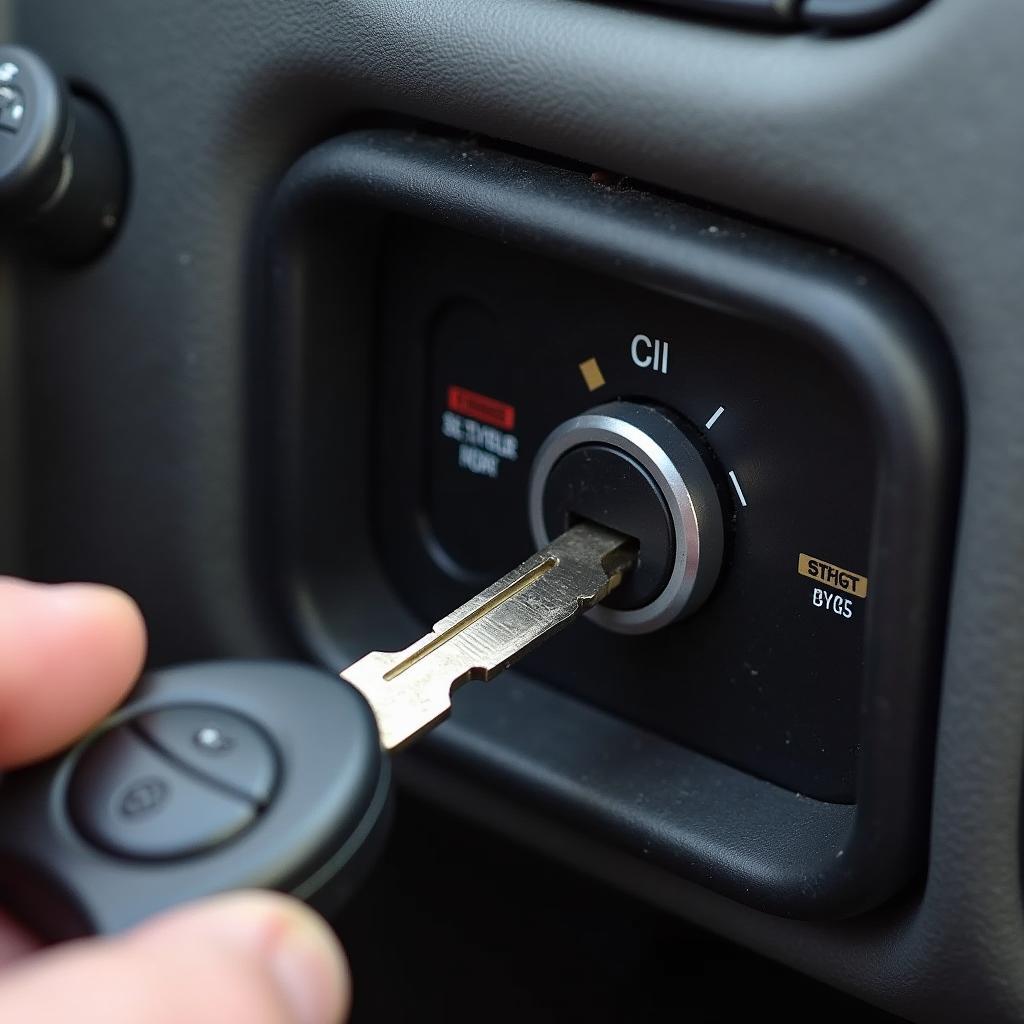 1998 Lexus ES300 Key Fob in Ignition