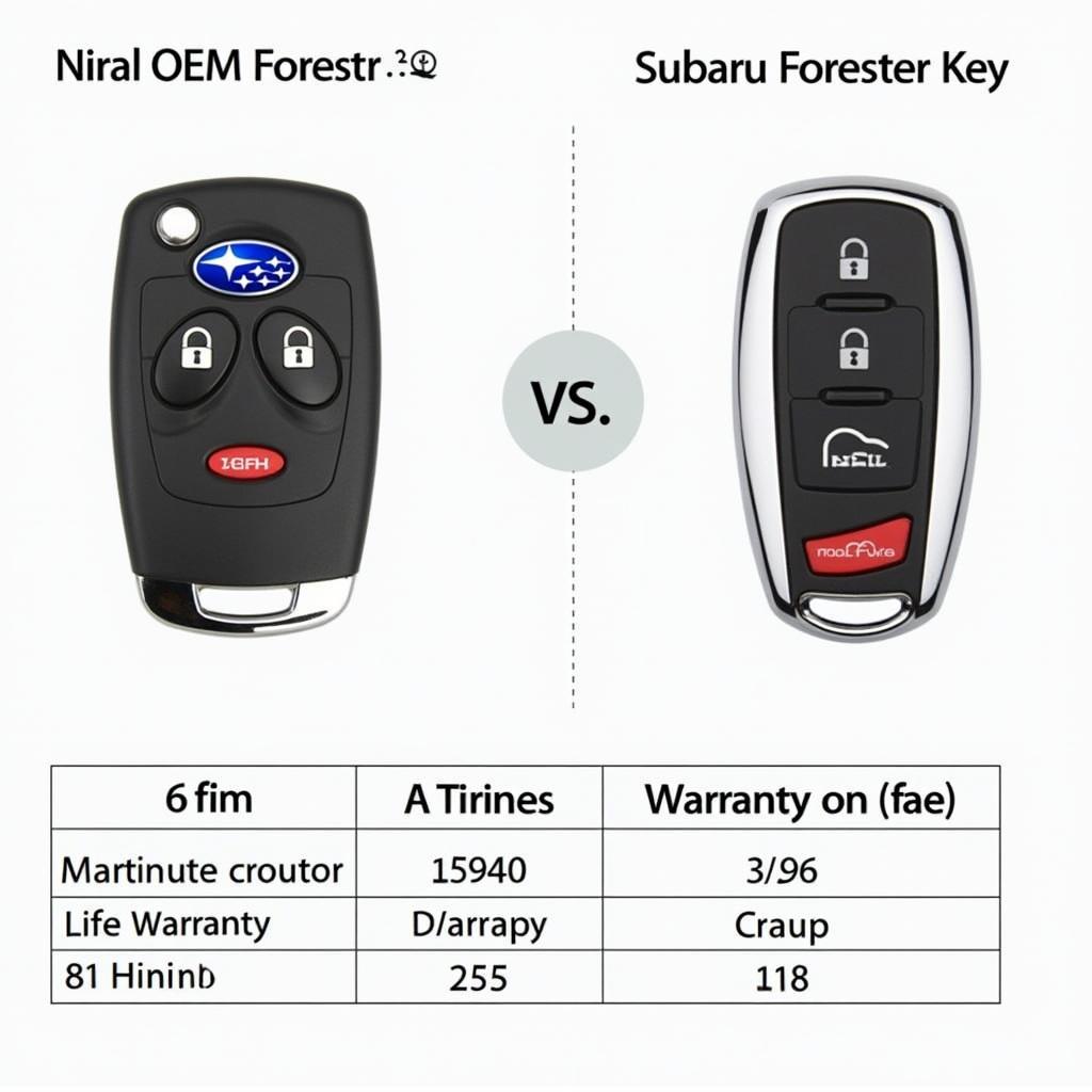 1998 Subaru Forester OEM vs. Aftermarket Key Fob Comparison