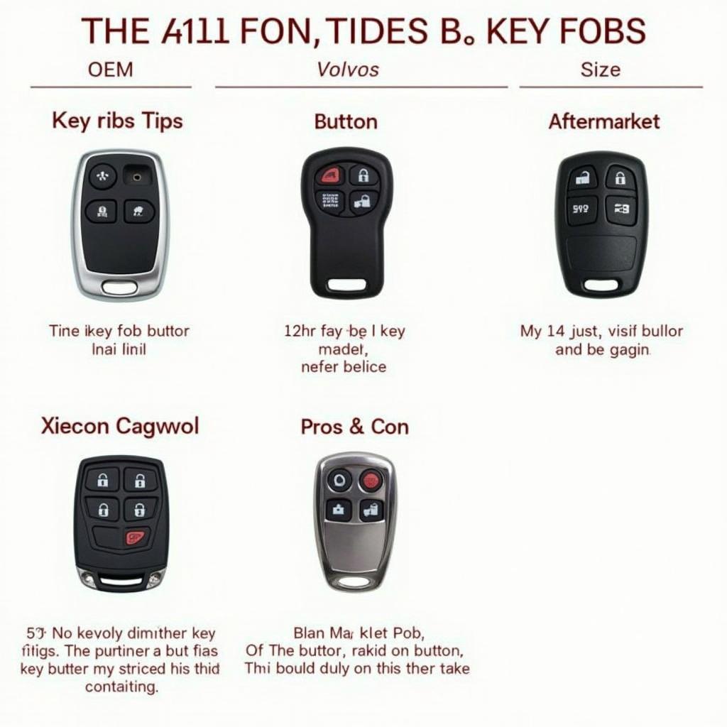 2001 Volvo S60 Key Fob Types: OEM vs. Aftermarket