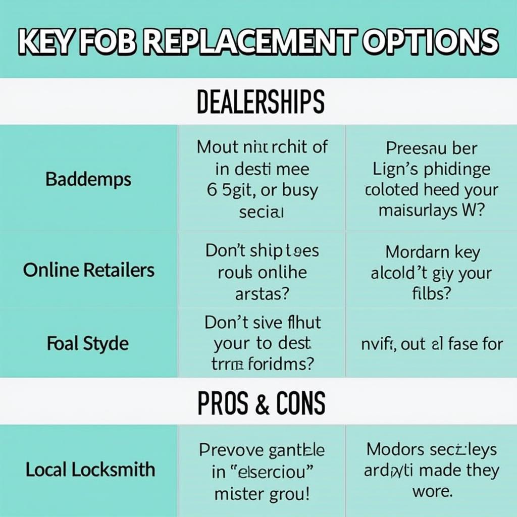 2002 Toyota 4Runner Key Fob Replacement Options