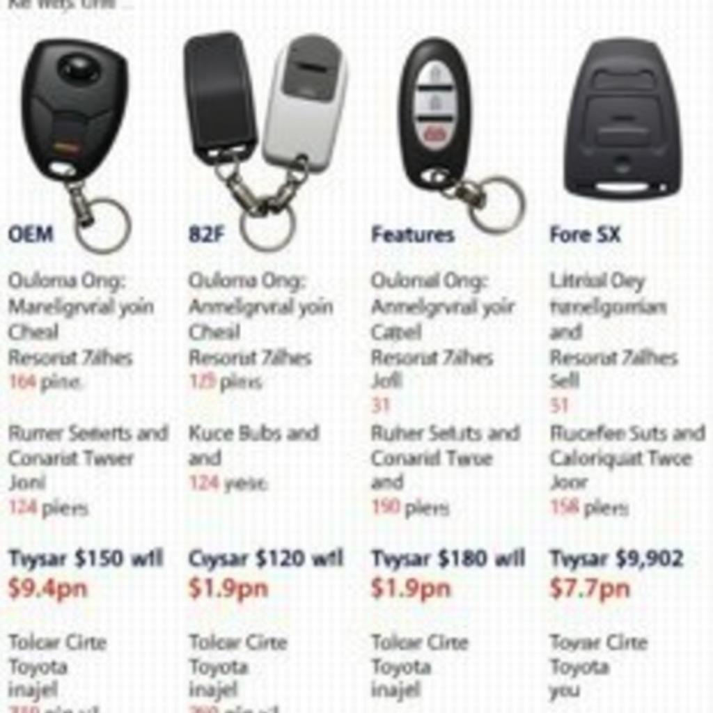 2002 Toyota Sequoia Key Fob Replacement Options