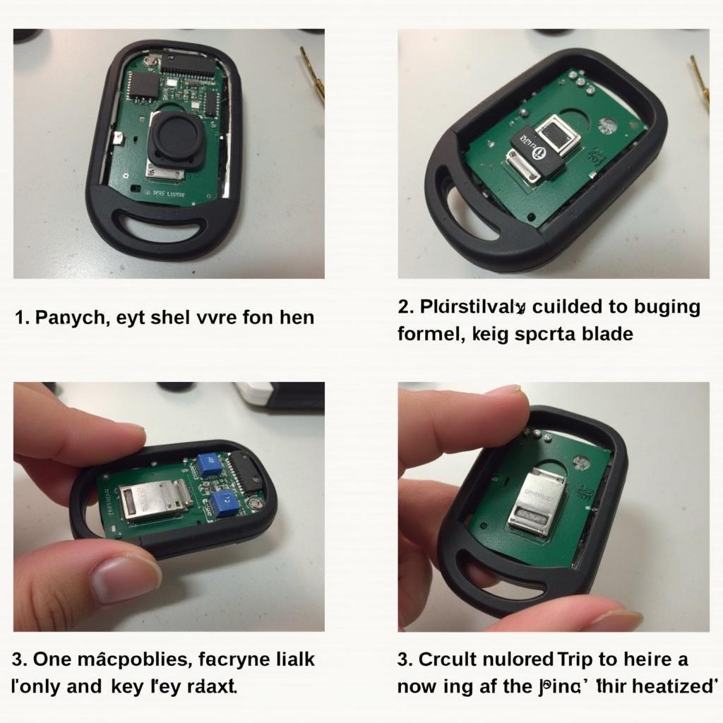 Assembling a 2002 VW New Beetle Key Fob into a New Case