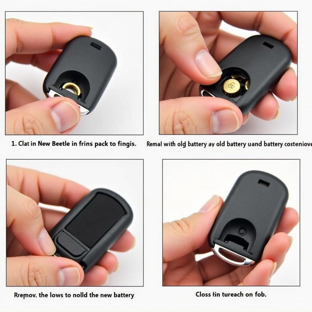 Replacing the battery in a 2002 VW New Beetle key fob