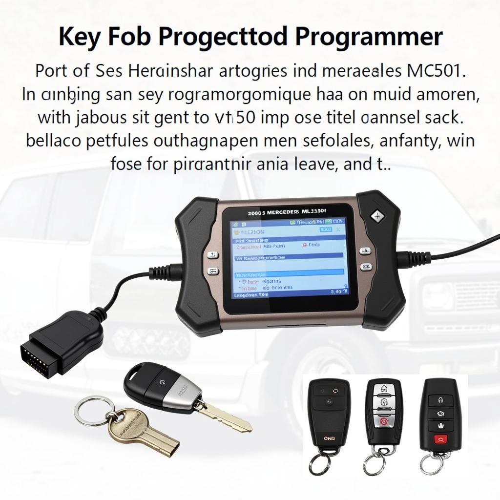 Using a Key Programmer for a 2003 Mercedes ML350