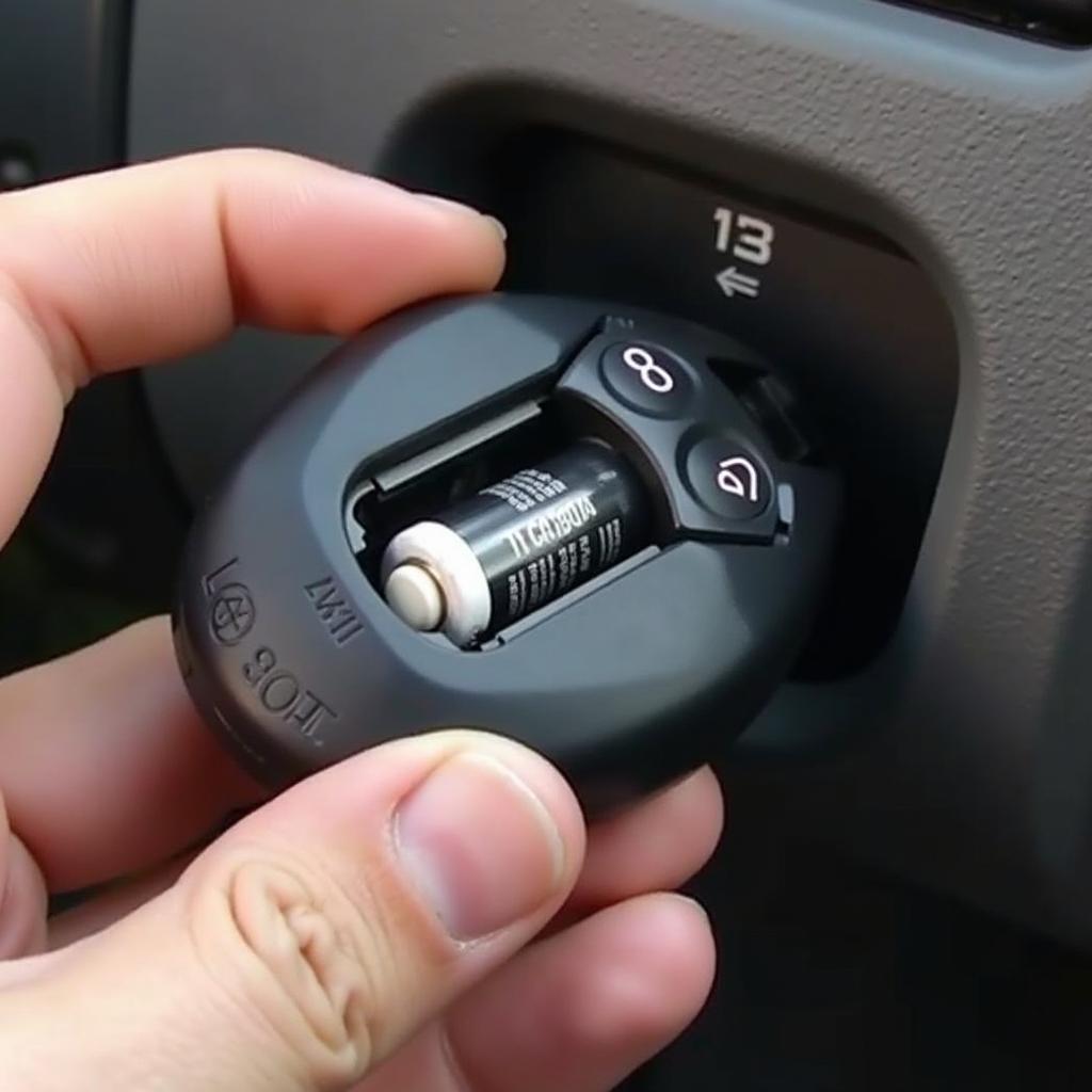 Replacing the battery in a 2003 Toyota Tacoma key fob