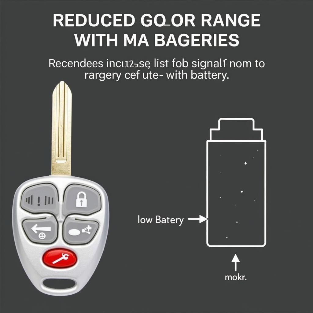 2004 Dodge Durango Key Fob Showing Reduced Range Due to Low Battery