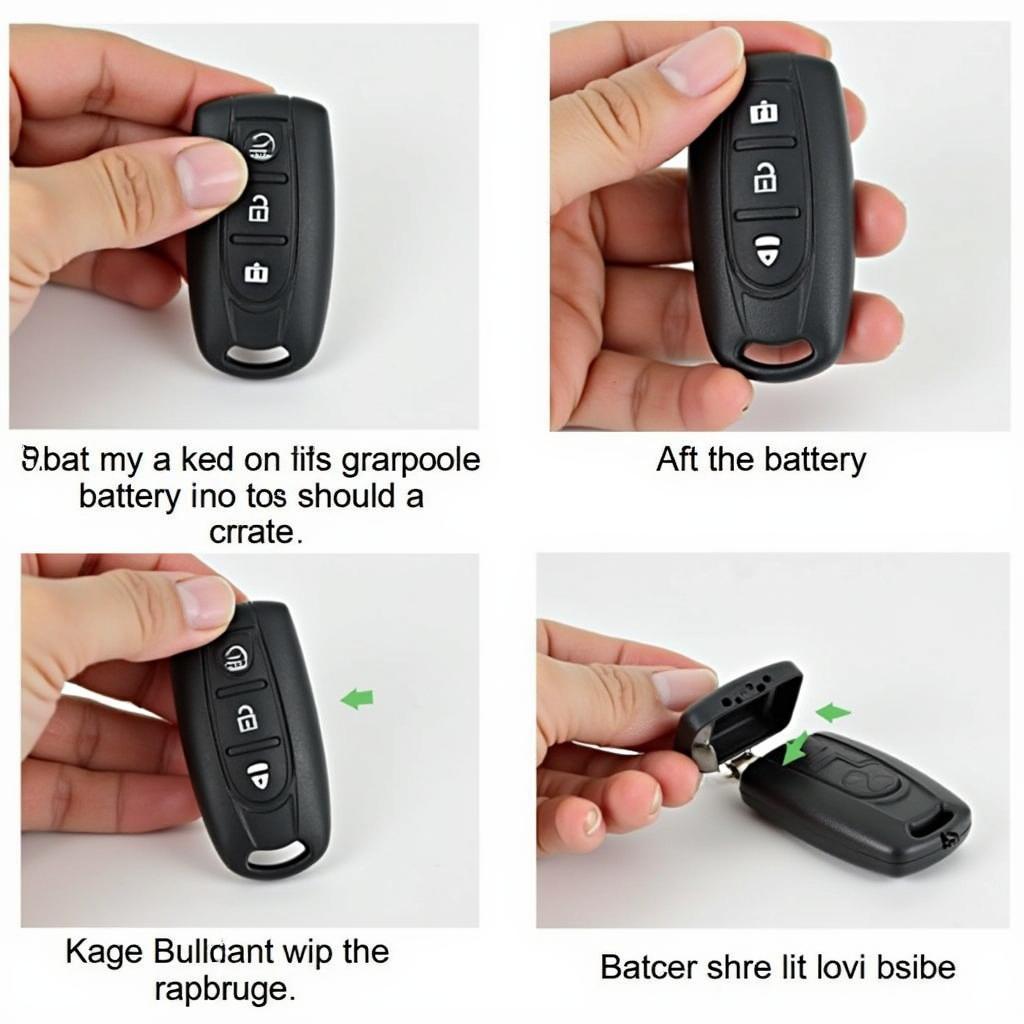 Replacing the battery in a 2004 Volvo switchblade key fob