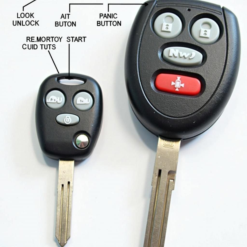 2005 Chrysler Pacifica Key Fob Functions: Lock, Unlock, Panic, Remote Start