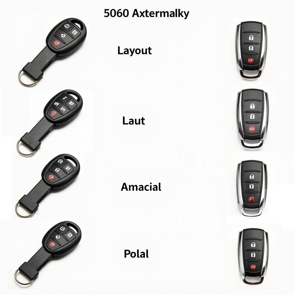 Different 2006 Volvo S60 key fobs