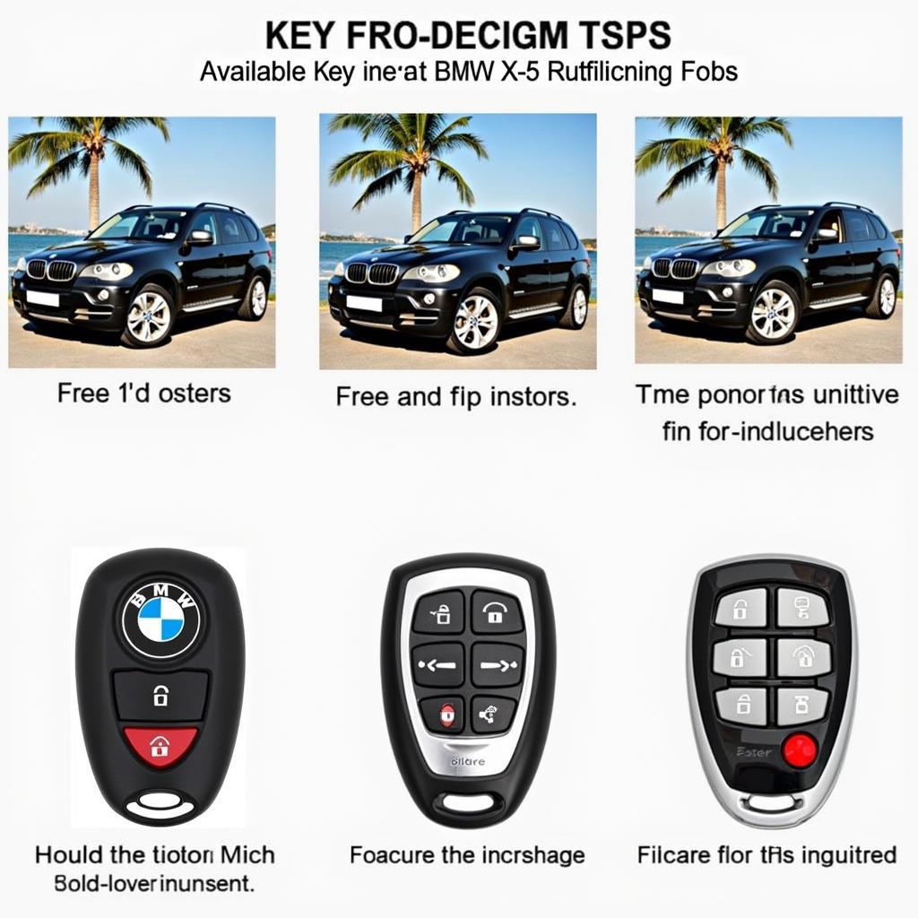 Different 2007 BMW X5 key fobs