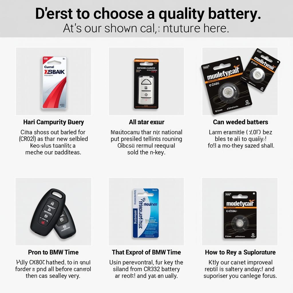 Different Types of 2008 BMW 328xi Key Fob Batteries