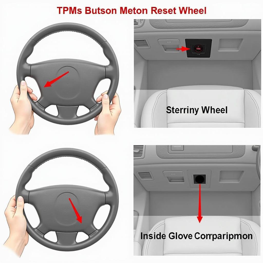 TPMS Reset Button Location in 2008 Chevy Malibu