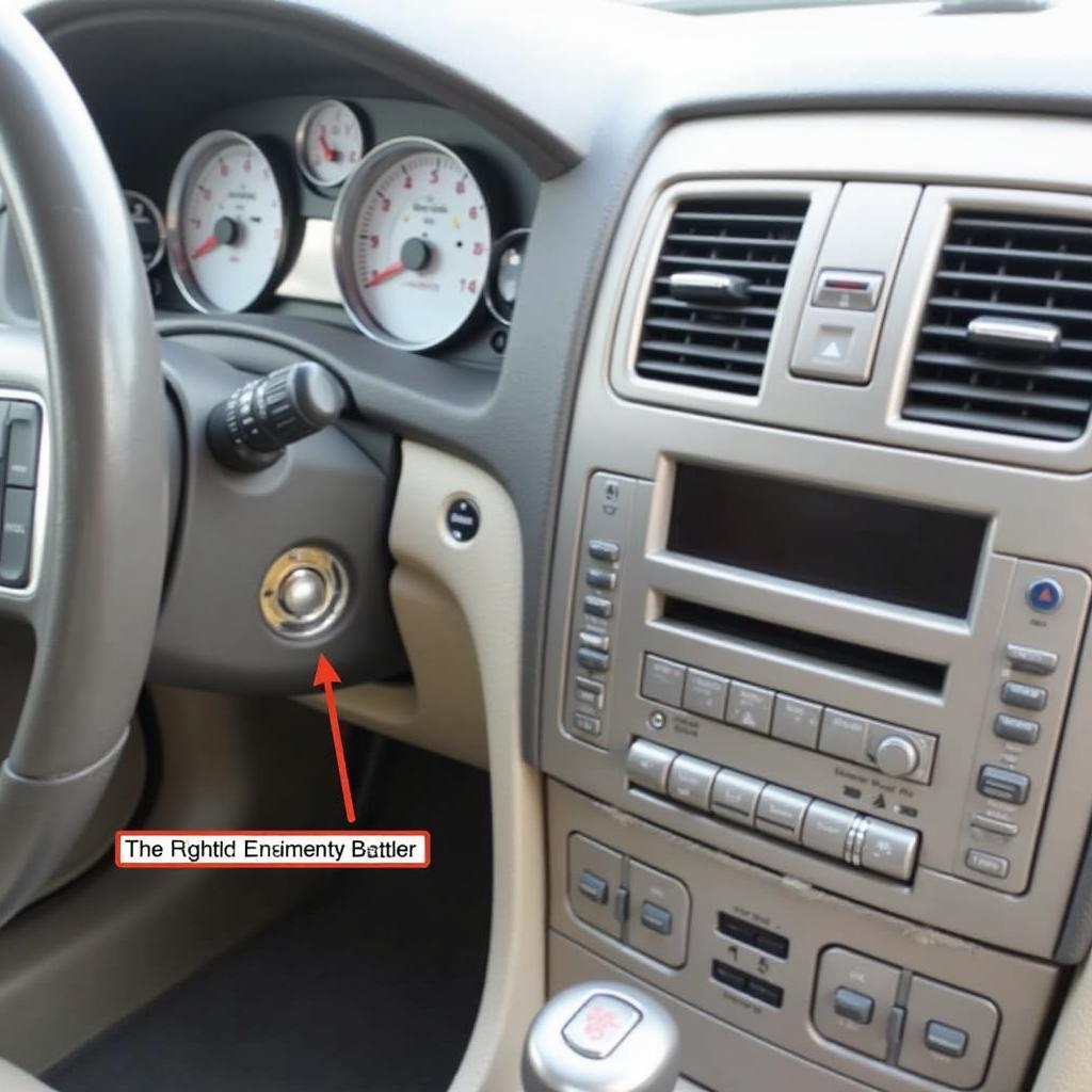 Locating the Ignition Switch in a 2008 Chrysler 300