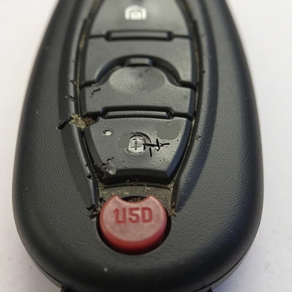 Damaged 2008 Chrysler Town and Country Key Fob