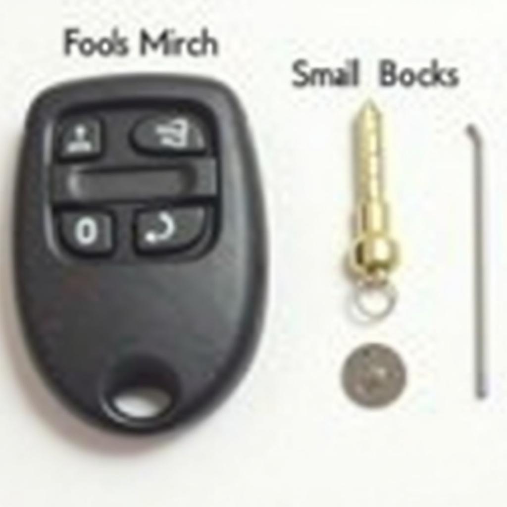 2008 Honda Key Fob Battery Replacement Tools: Flathead Screwdriver and CR2032 Battery