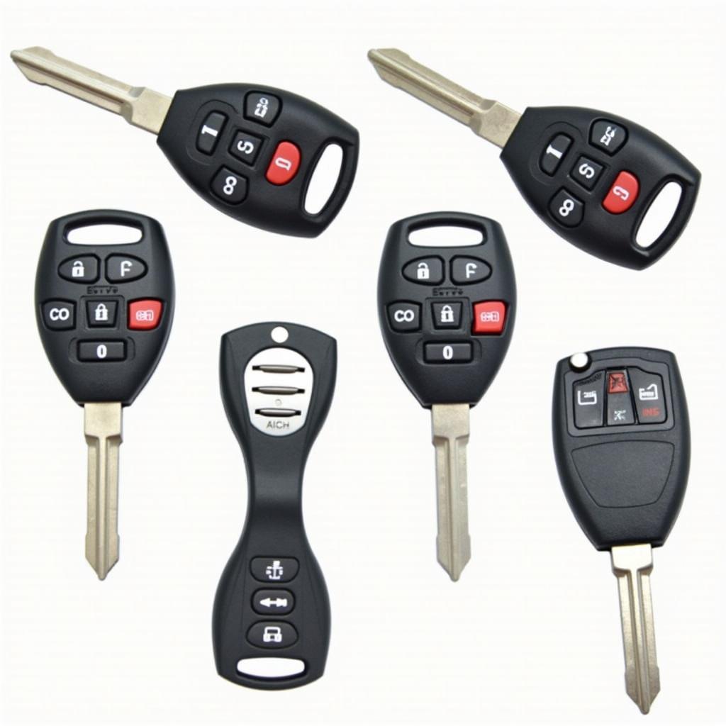 Various 2008 Honda Key Fob Types