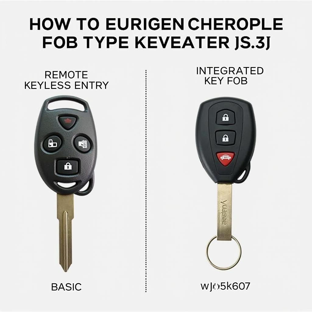 Different Key Fob Types for the 2008 Jeep Grand Cherokee