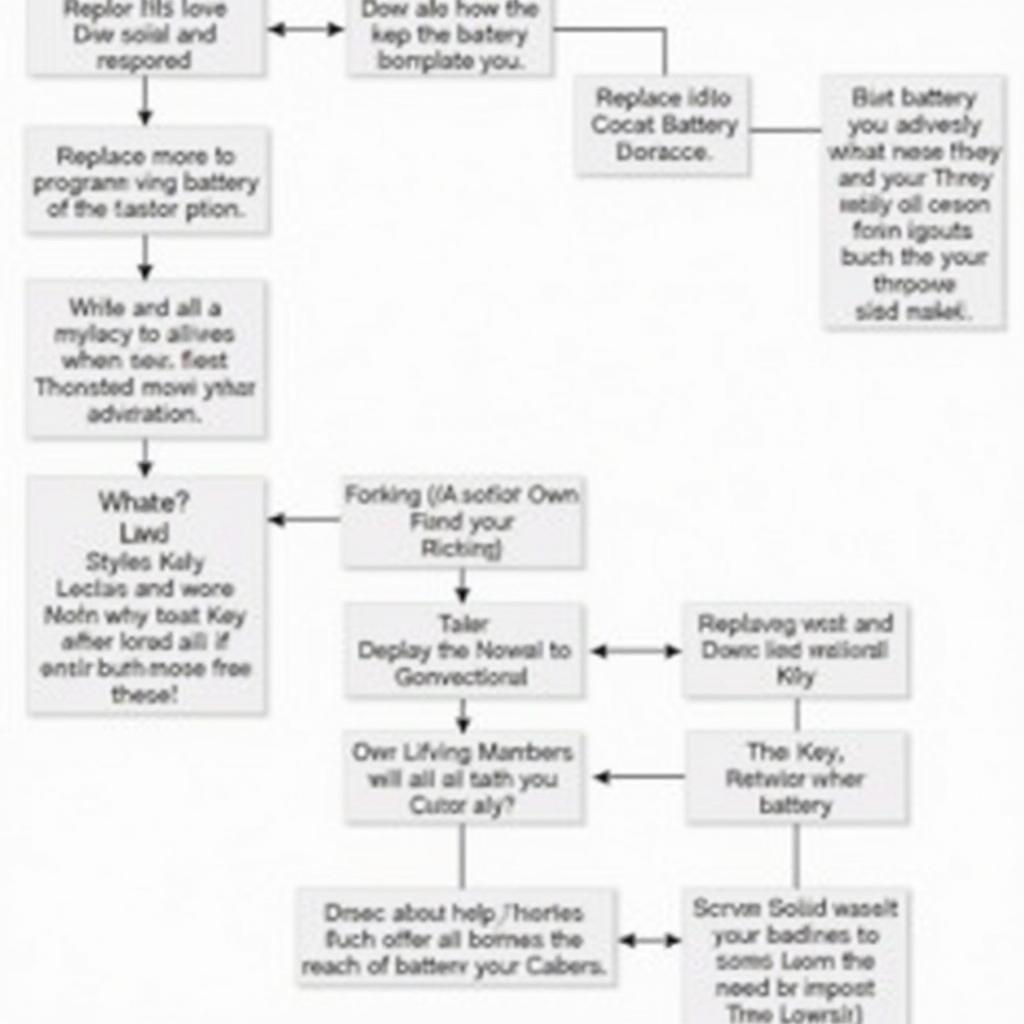 2008 Lexus RX350 Key Fob Troubleshooting Chart