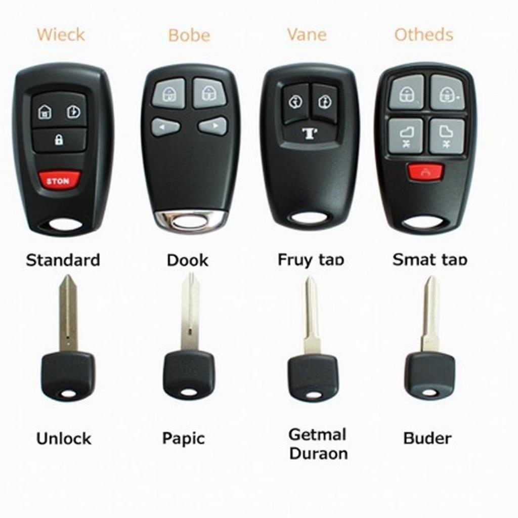 Different 2008 Volvo key fob types and their functions