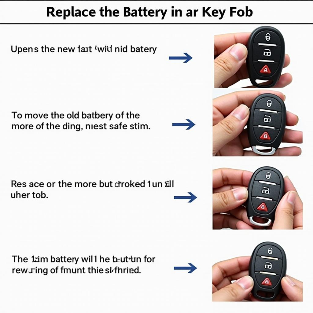 Replacing the battery in a 2008 VW key fob