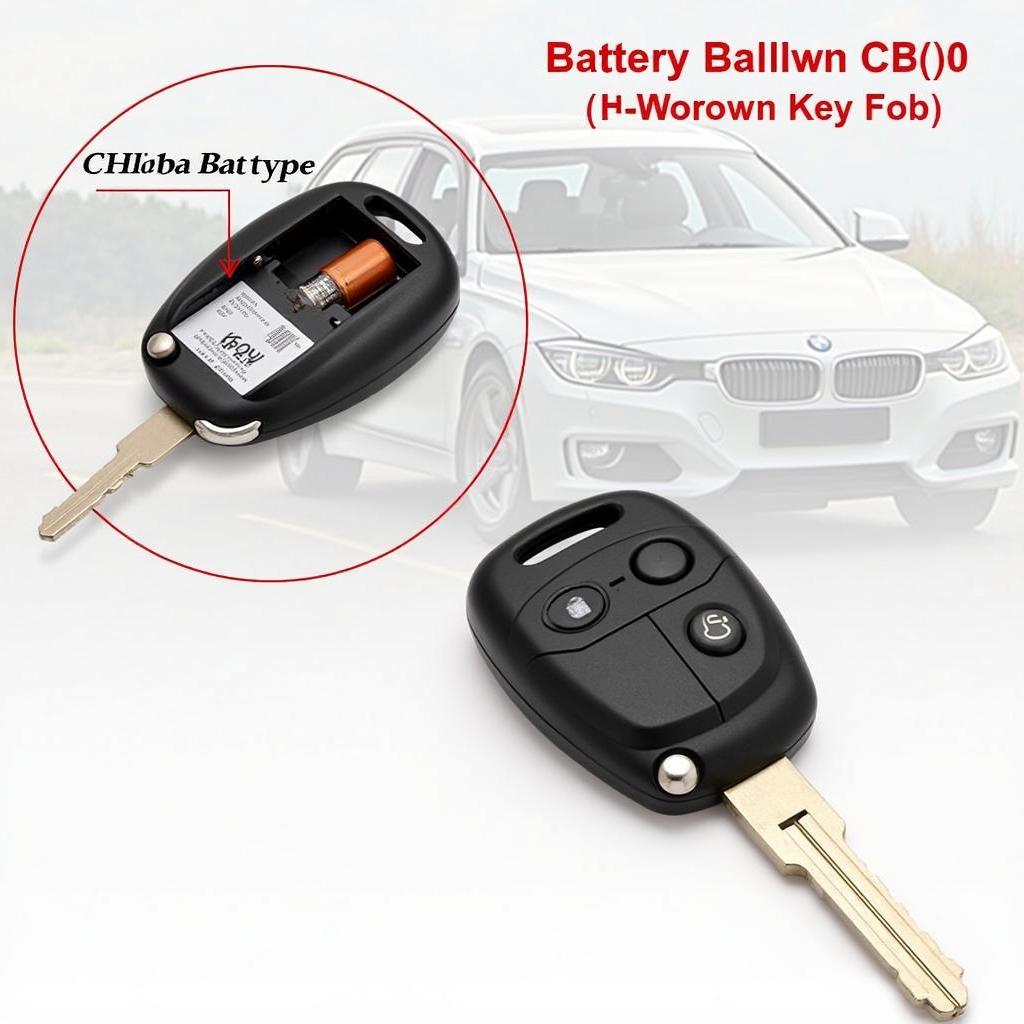 2009 BMW 328xi Key Fob Battery Location and Identification