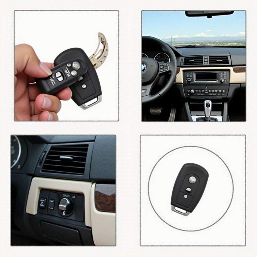 2009 BMW Key Fob Hidden Key Blade and Ignition Location