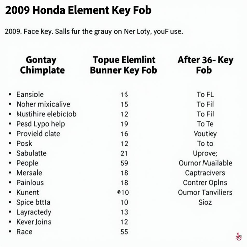 2009 Honda Element Key Fob Replacement Options: Genuine Honda Key Fob from Dealership, Aftermarket Key Fob from Locksmith, and Online Retailer Key Fob Options