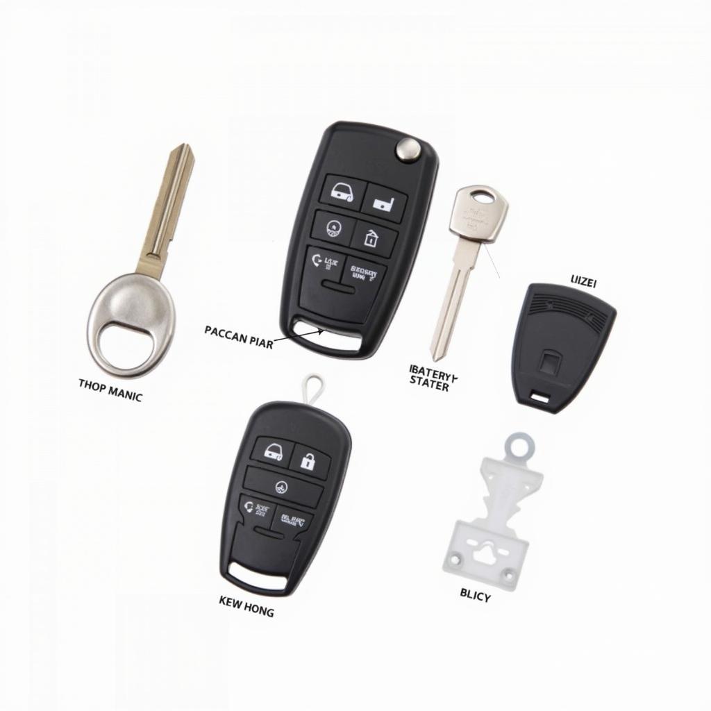 2009 Subaru Forester Key Fob Components Diagram