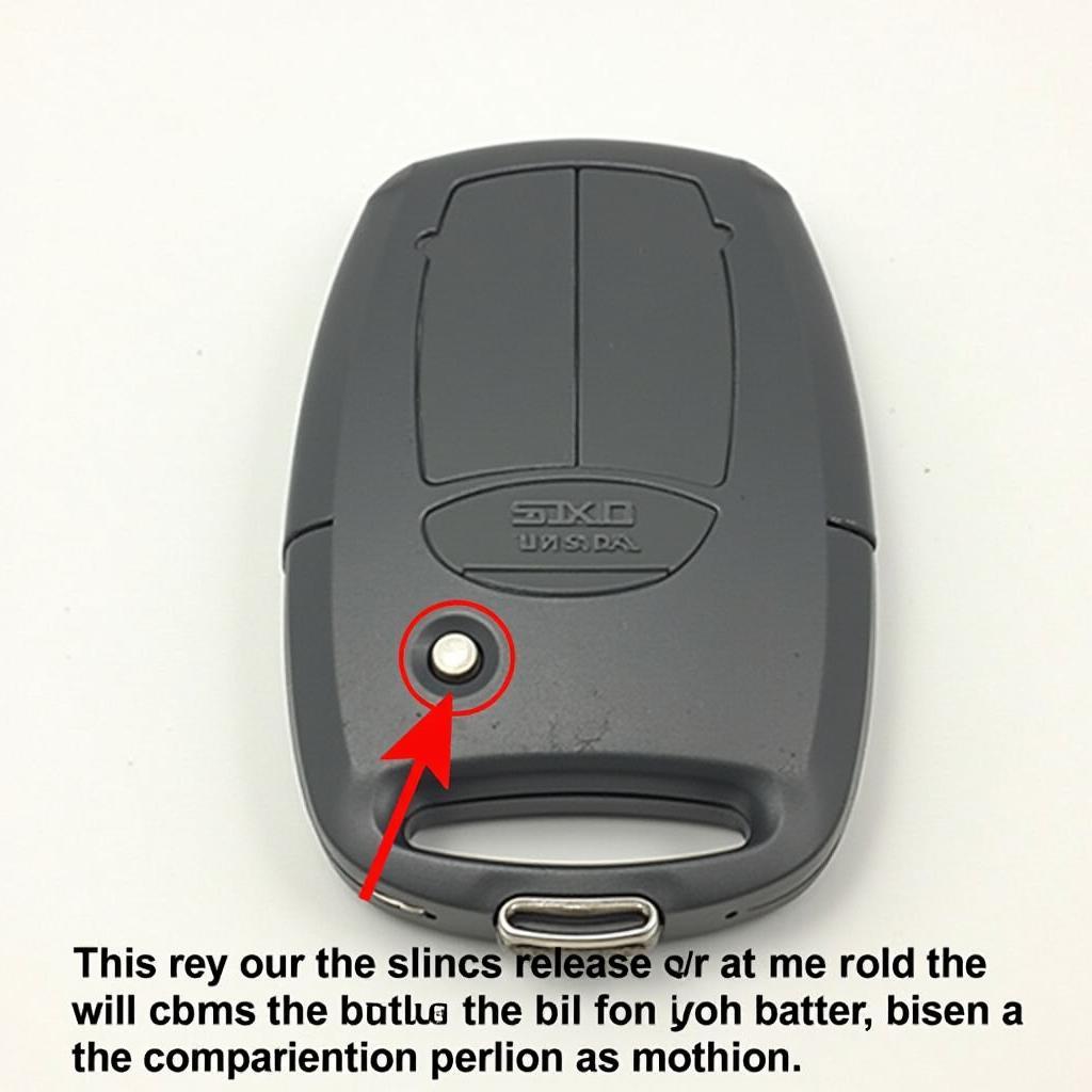 Locating the battery compartment on a 2009 Subaru Outback Key Fob