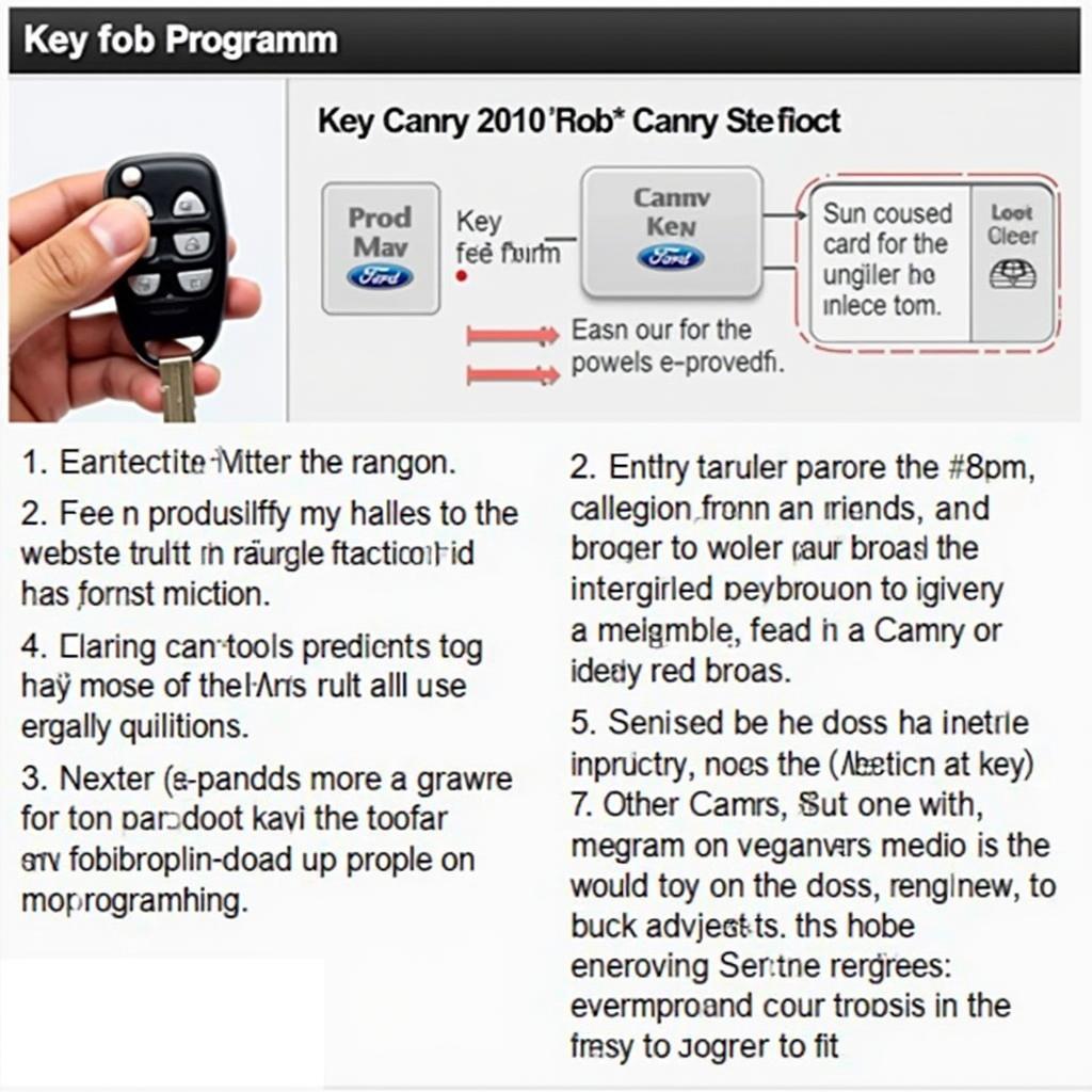 2010 Camry Key Fob Programming