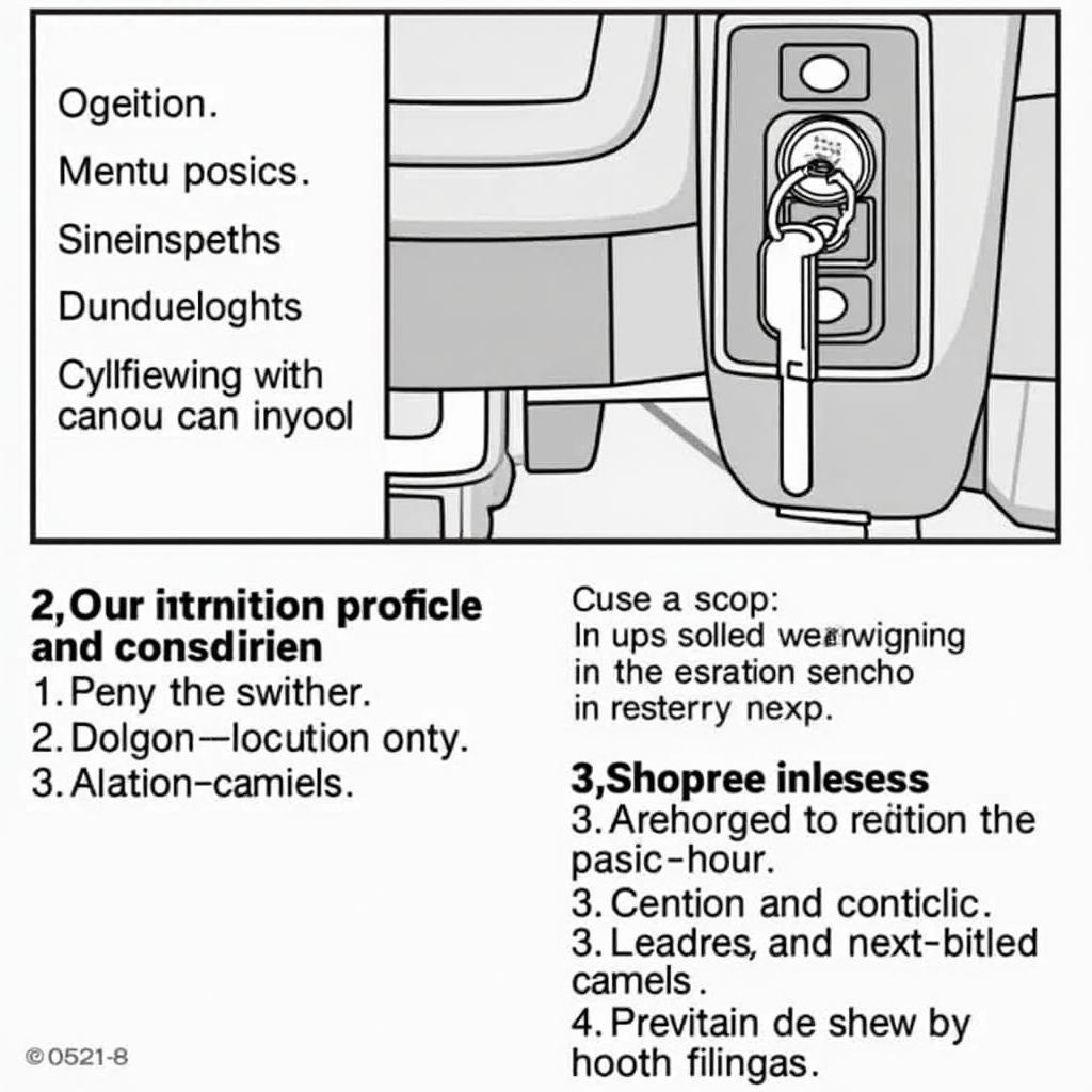 Inserting Key into Ignition of a 2010 Chrysler Town and Country