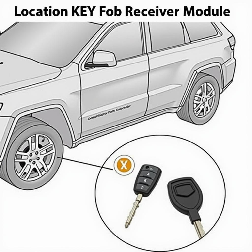 Locating the Receiver Module in a 2010 Jeep Grand Cherokee