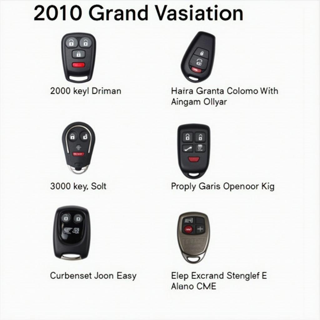 Different Types of 2010 Jeep Grand Cherokee Key Fobs