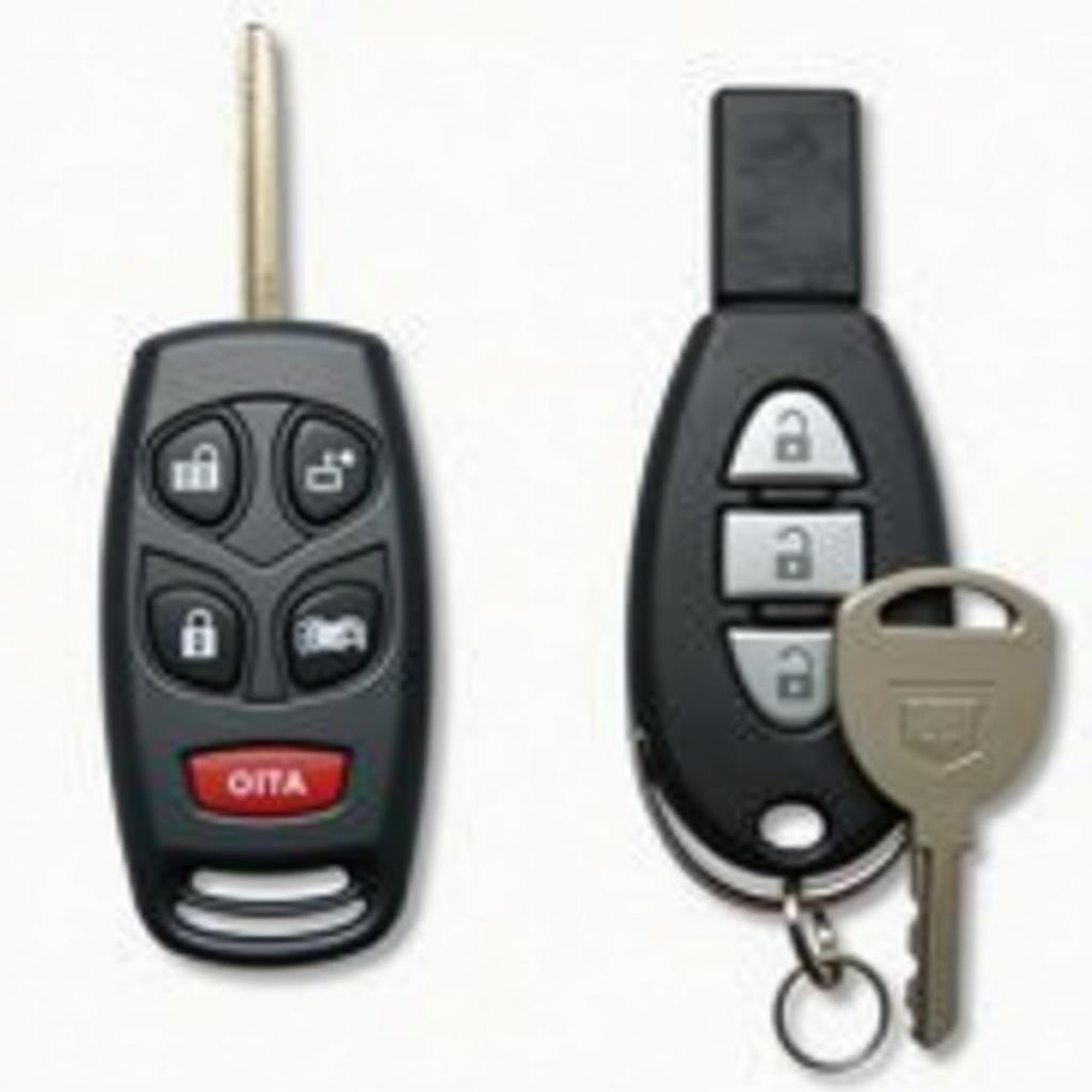 2010 Kia Sedona Key Fob Types: Flip Key and Separate Remote