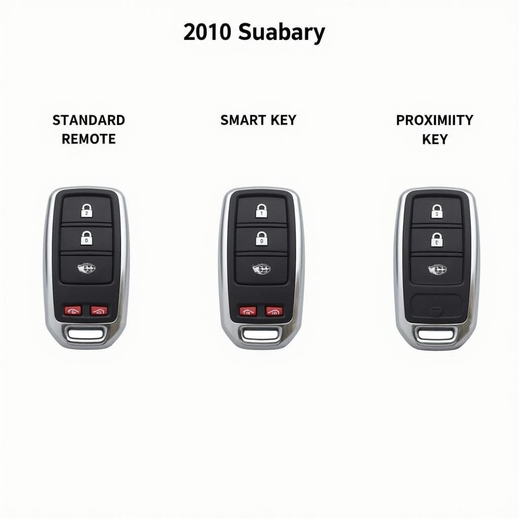 Identifying 2010 Subaru Key Fob Types